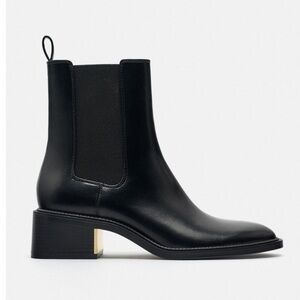 Zara Metal Trim Block Heel